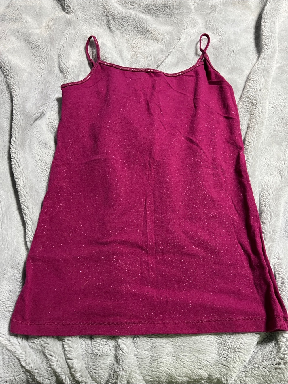 Aeropostale Shimmery Magenta Spaghetti Strap Cami NWOT price firm